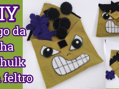 DIY Jogo da velha do Hulk em feltro fácil de fazer