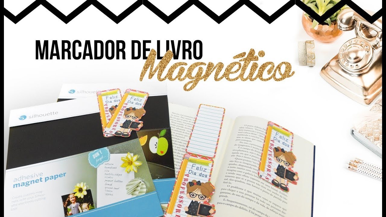 DIY Marcador de Livro Magnético | Dia dos Professores