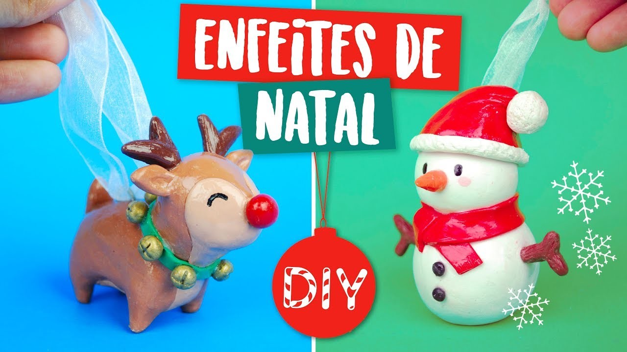 DIY NATAL KAWAII: Decoração para ÁRVORE DE NATAL. Christmas Ornaments! Por Isabelle Verona