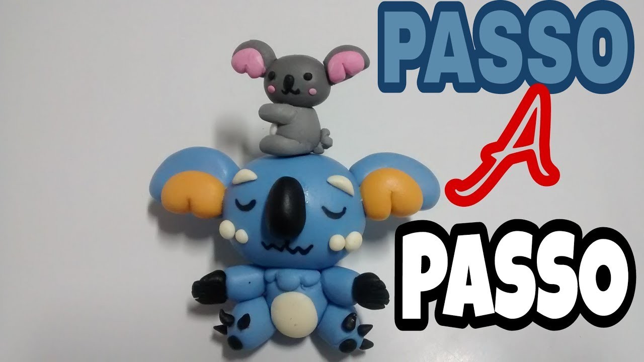 DIY: PASSO A PASSO ???? ???? ( COALA ) PORCELANA FRIA - COLD PORCELAIN - BISCUIT