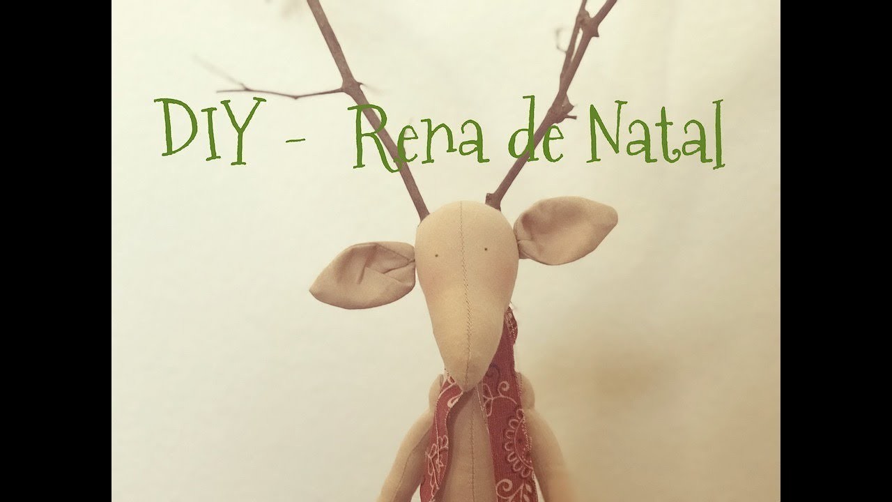 DIY - Rena (linda!) de tecido - #nataldarubita