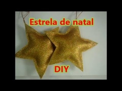 Enfeite de natal - estrela de EVA super fácil DIY