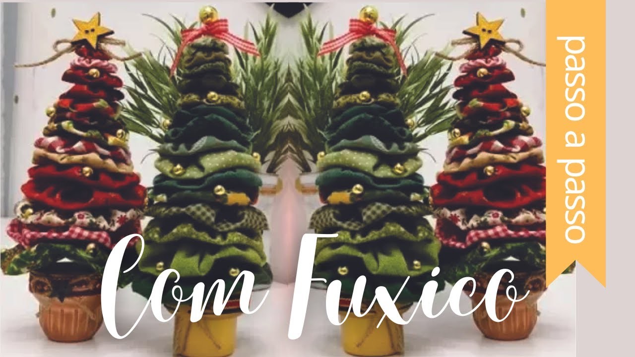 FEITA DE FUXICO - Árvore de Natal Fácil - By Fê Atelier