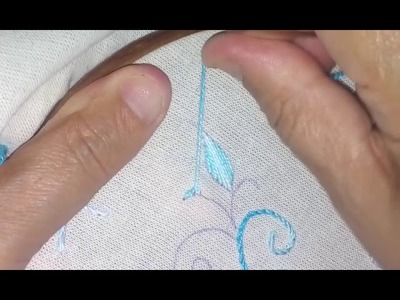 ♥hand embroidery-  ручная вышивка- Bordado a mão ponto atraz para arranjo com arabescos♥