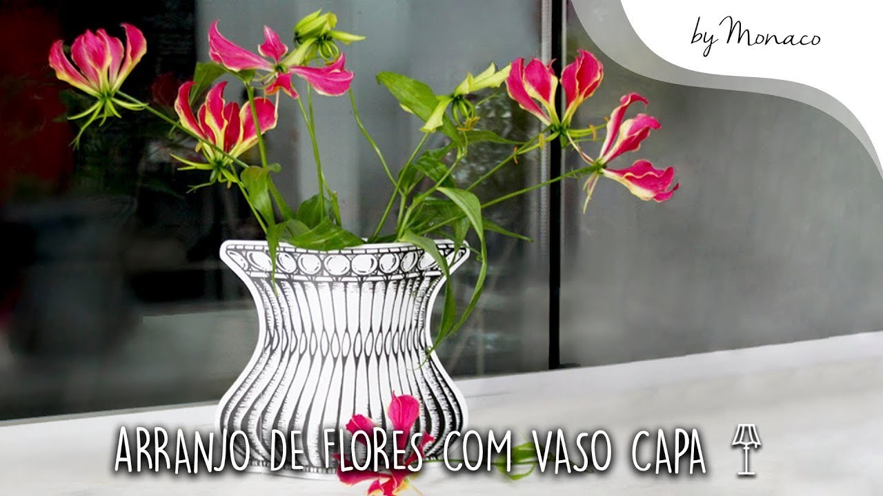 Inspirações - Arranjo de Flores com Vaso Capa