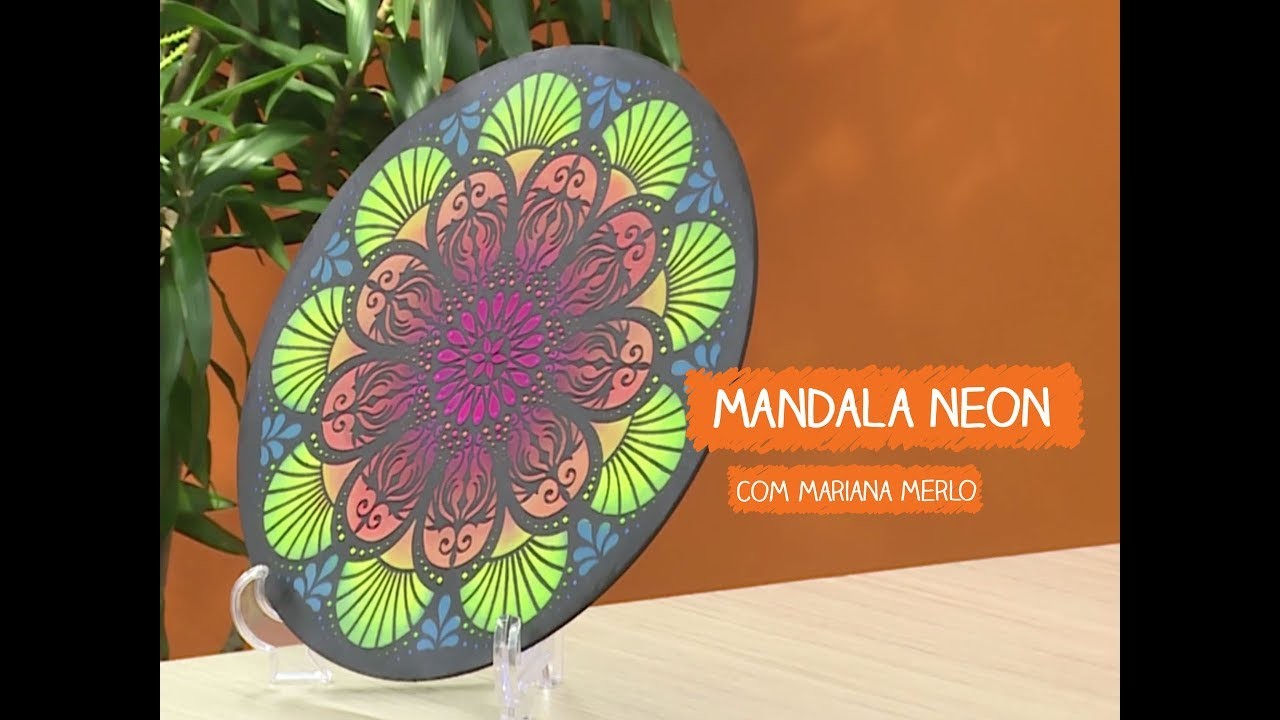 Mandala Neon com Mariana Merlo | Vitrine do Artesanato na TV - Rede Família