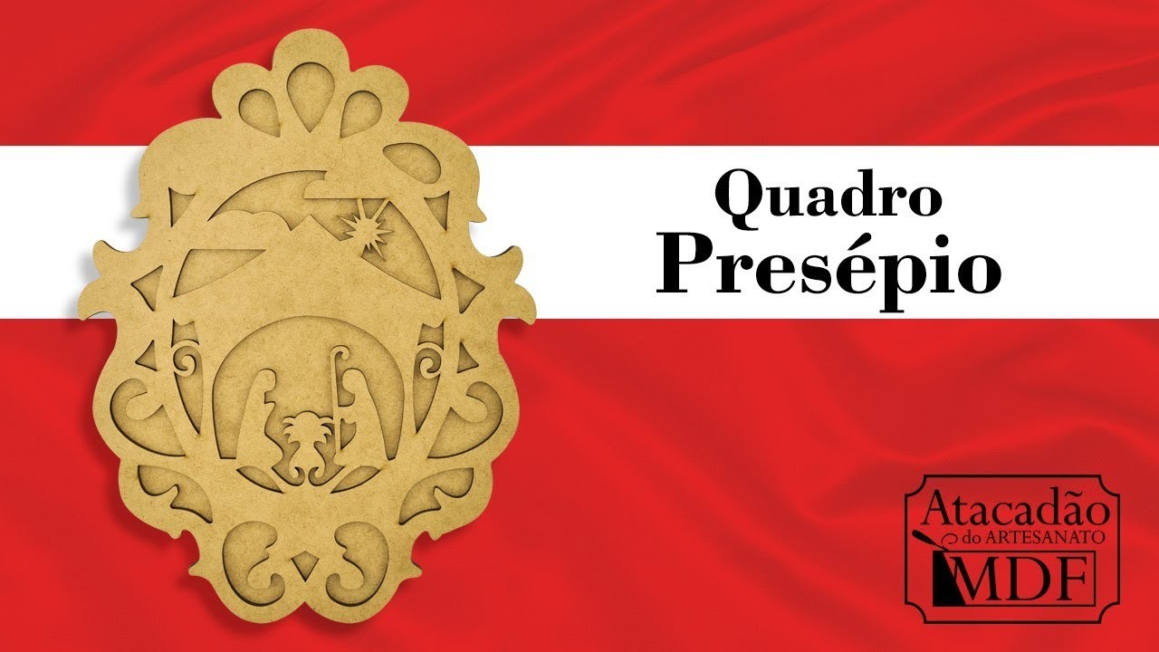 Quadro Presépio para o Natal - Atacadão do Artesanato MDF