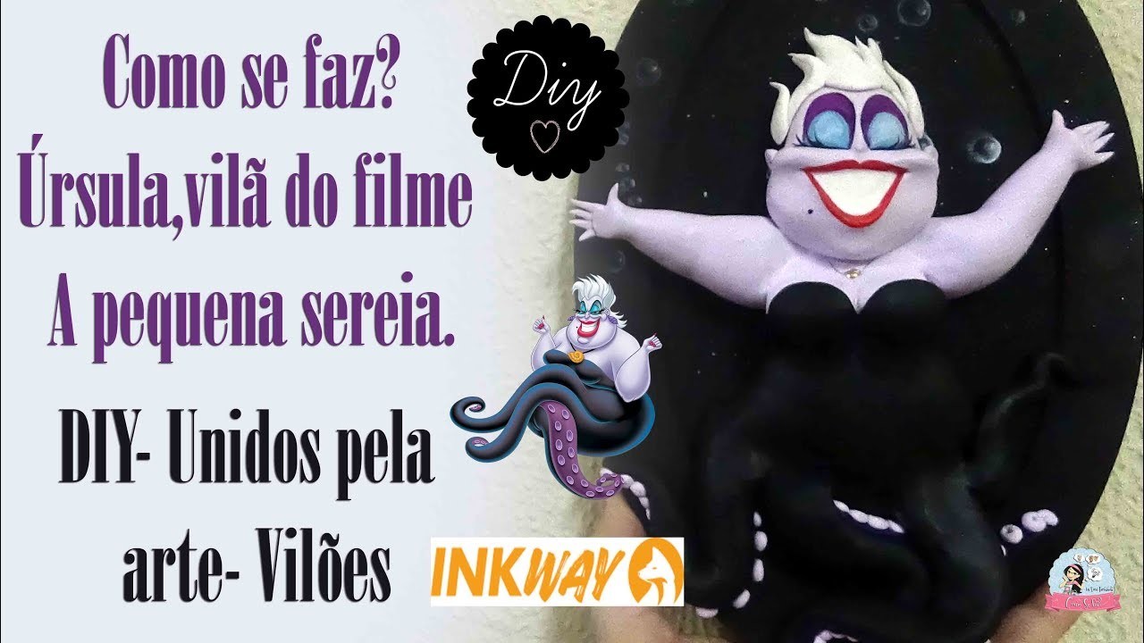 BISCUIT - DIY - Unidos Pela Arte - Vilões - Úrsula