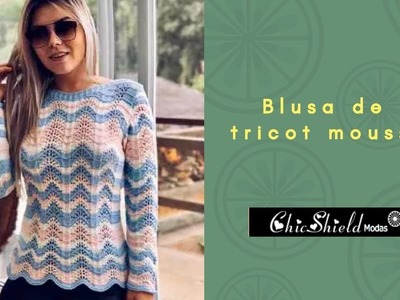 Blusa Tricot Mousse Croche Inverno 17 Moda Nuvem Blog Instagram