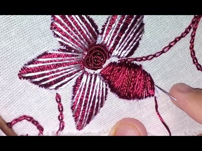 ♥Bordado de rosa Martiz sublime - hand embroidery♥ embroidered????