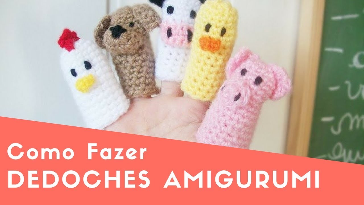 Como Fazer Dedoches Amigurumi | DIY Bonecos de Dedo Amigurumi