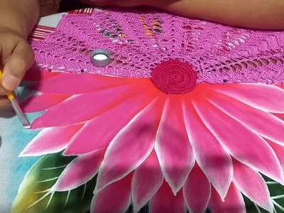 Como pintar meia flor com Lia Ribeiro