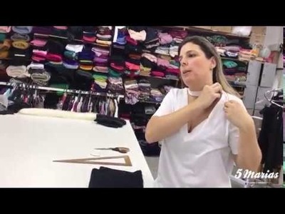 DIY - Aprenda a fazer uma camiseta gola choker
