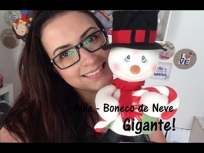 DIY | Boneco de Neve Gigante |  Natal | Unidos pela Arte | Raquel Fontinele