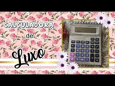 DIY: Calculadora de Luxo, com adesivos de strass, gastando pouco
