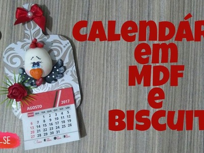 DIY Calendário em MDF e Biscuit