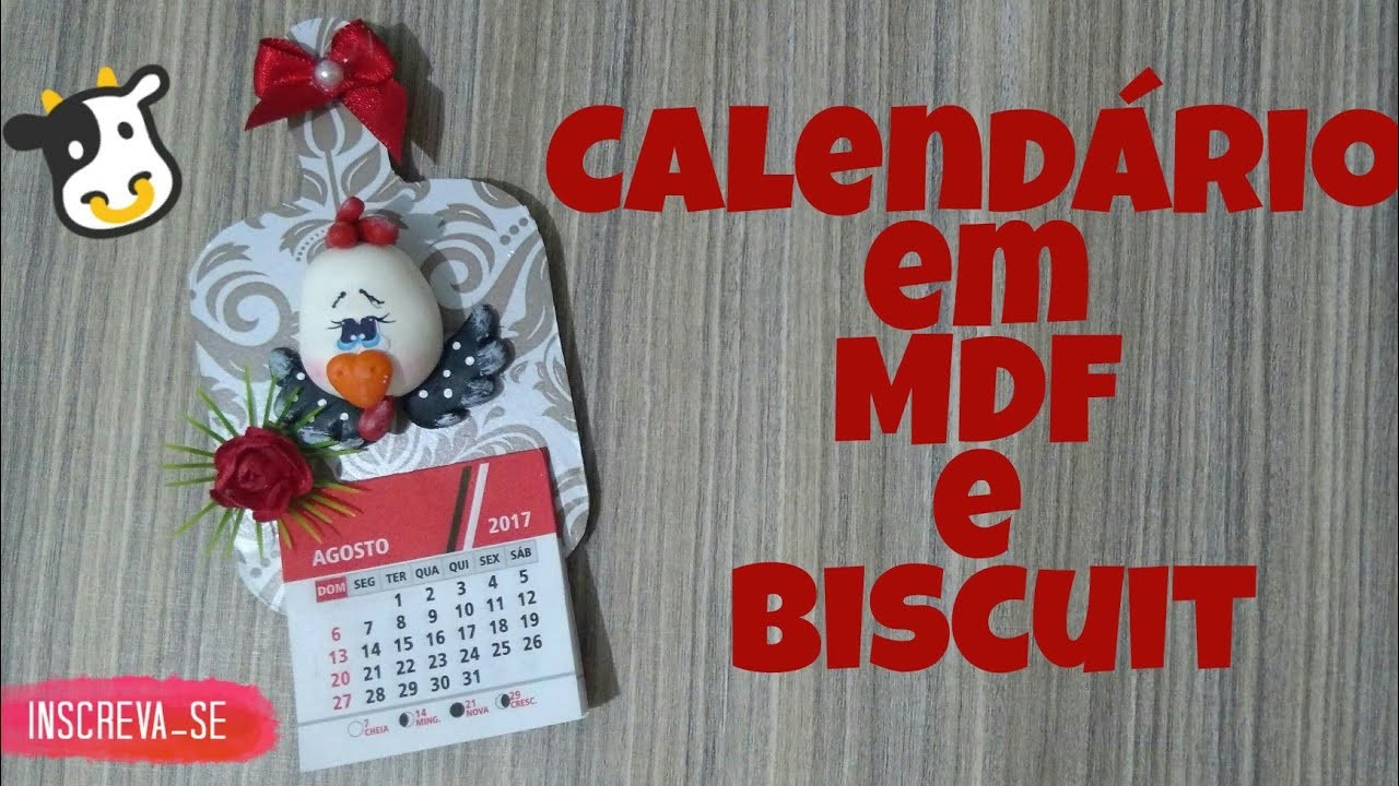 DIY Calendário em MDF e Biscuit