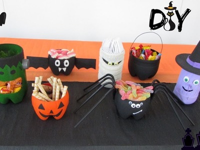 DIY Decoração Halloween - 7 ideias feitas com garrafas pet