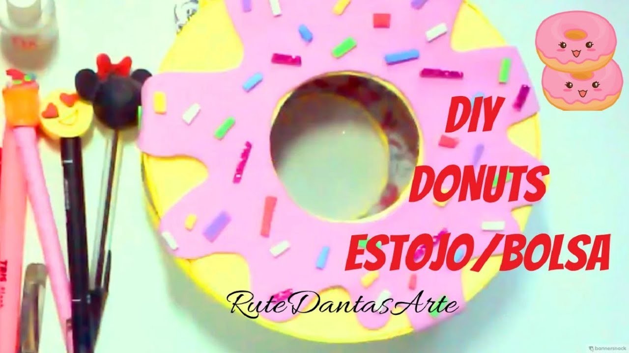DIY DONUTS: ESTOJO.BOLSA #voltaàsaulas
