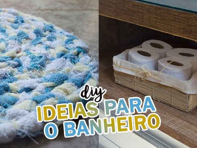 DIY - Ideias FÁCEIS e BARATAS de decoração para o BANHEIRO #02