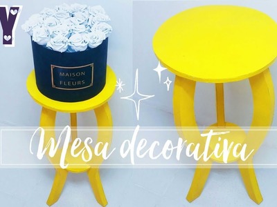 DIY: Mesa decorativa de papelão| Morgana Alves