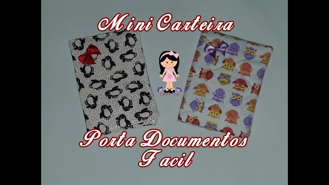DIY - Mini Carteira porta documentos