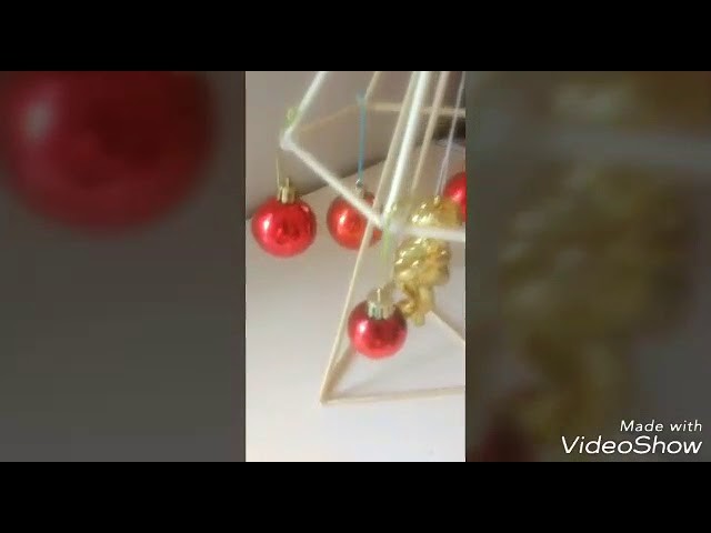 DIY pinheirinho de natal com palitos de churrasco 2017!