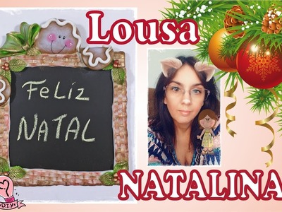 DIY - Quadro Lousa Natalino (Biscuit) -  Unidos Pela Arte