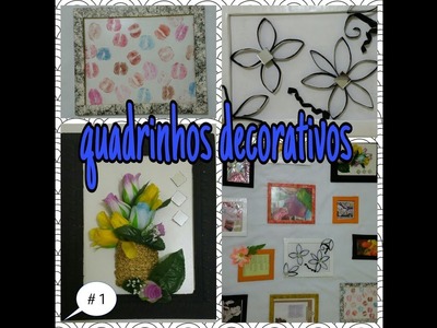 DIY.QUADROS DECORATIVOS. DECORANDO QUARTO