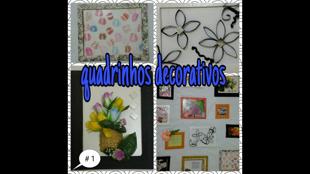 DIY.QUADROS DECORATIVOS. DECORANDO QUARTO