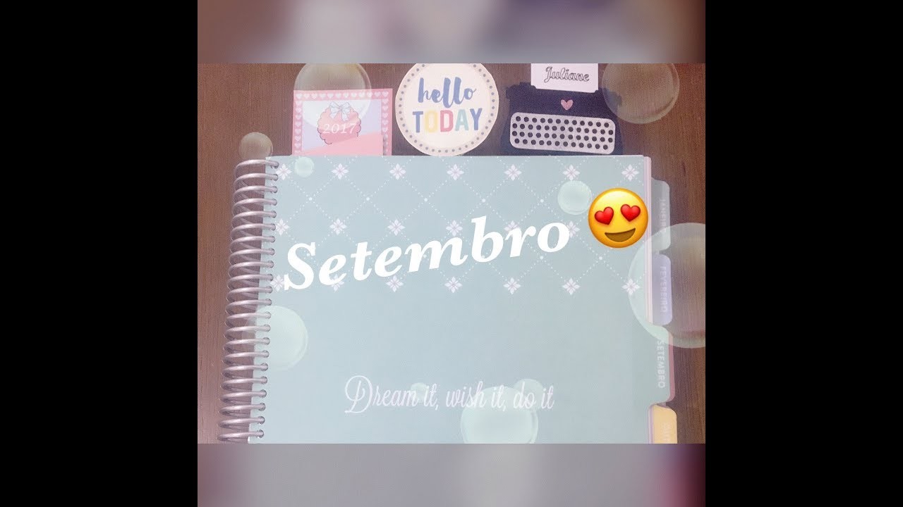 Mês de setembro no meu My Planner Colibri