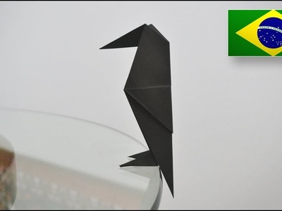 Origami: Corvo - Instruções em Português BR