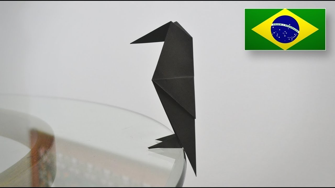 Origami: Corvo - Instruções em Português BR