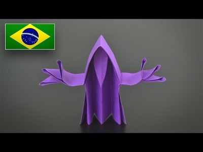 Origami: Fantasma - Instruções em Português BR