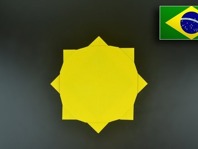 Origami: SOL Estrela Ninja - Instruções em Português BR