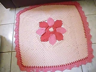 Tapetes carinhoso de crochê especial e fácil.Núbia Sales