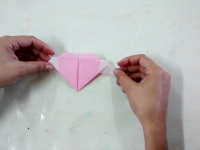 #vídeo aula 1 origami (coração com asas)
