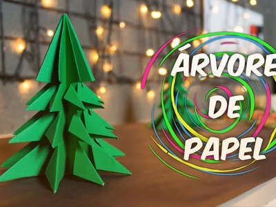 ARVORE DE NATAL FEITA DE PAPEL | DIY