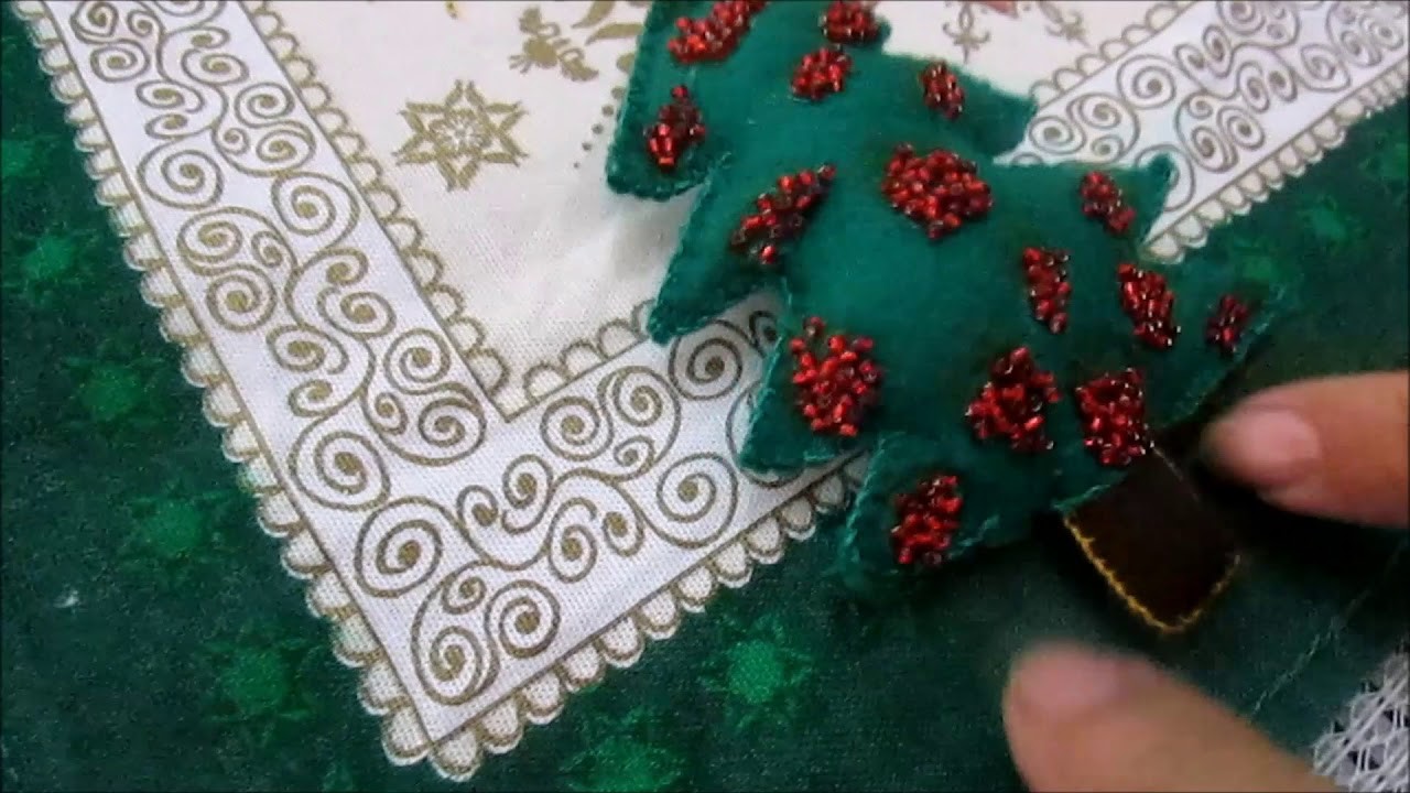ÁRVORES DE NATAL EM FELTRO- Decoração de Natal