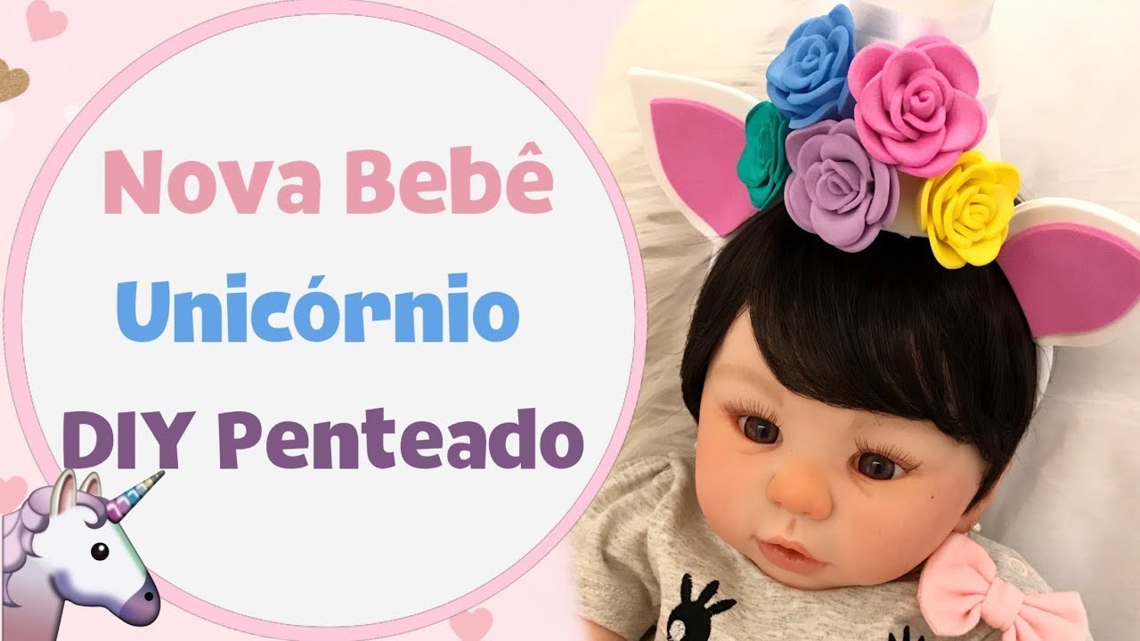 Baby + Unicónio + DIY Penteado
