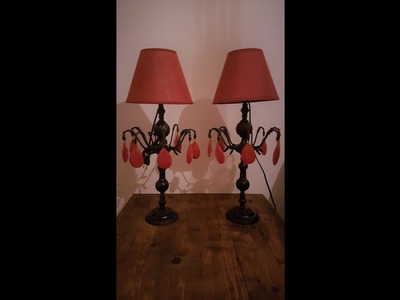 Chandelier restore, from ceiling chandelier to table lamps