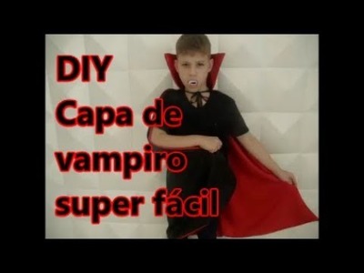 Como fazer capa de vampiro  DIY