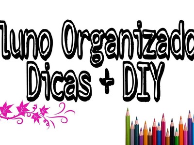 Como ser um aluno organizado!  Dicas e DIY