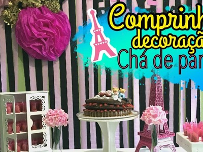 Comprinhas para decoração de chá de panela