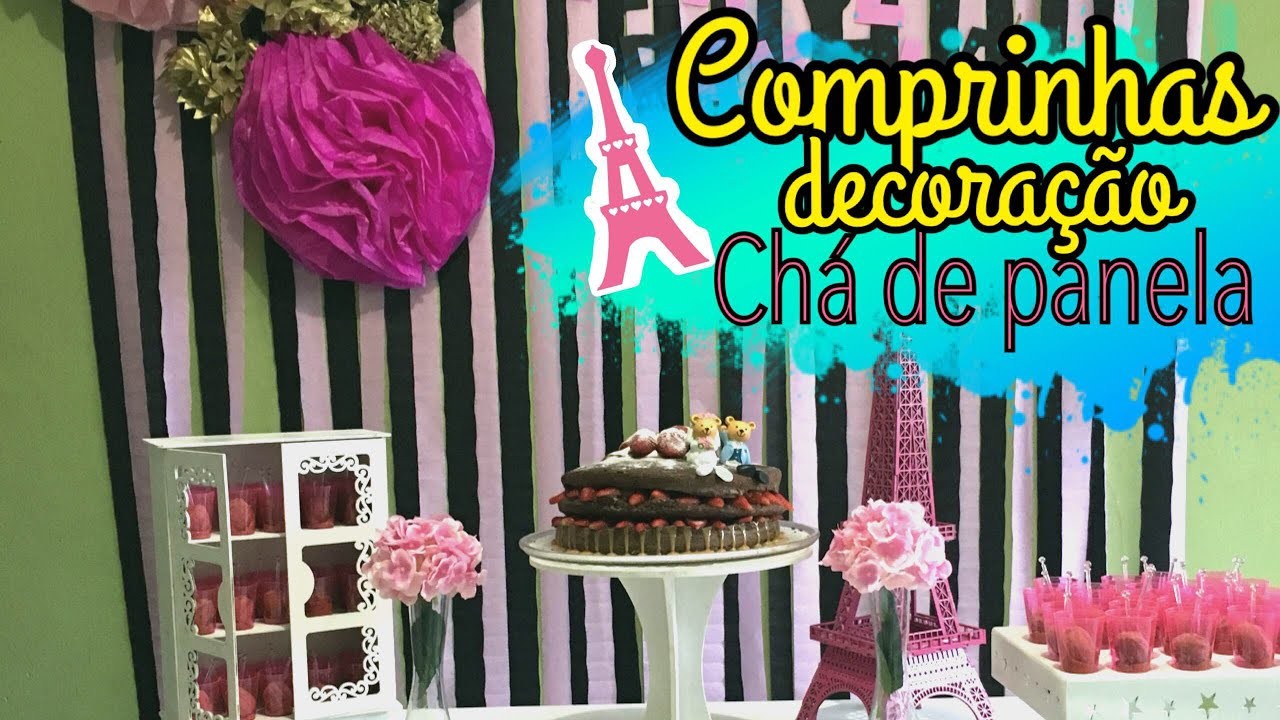 Comprinhas para decoração de chá de panela