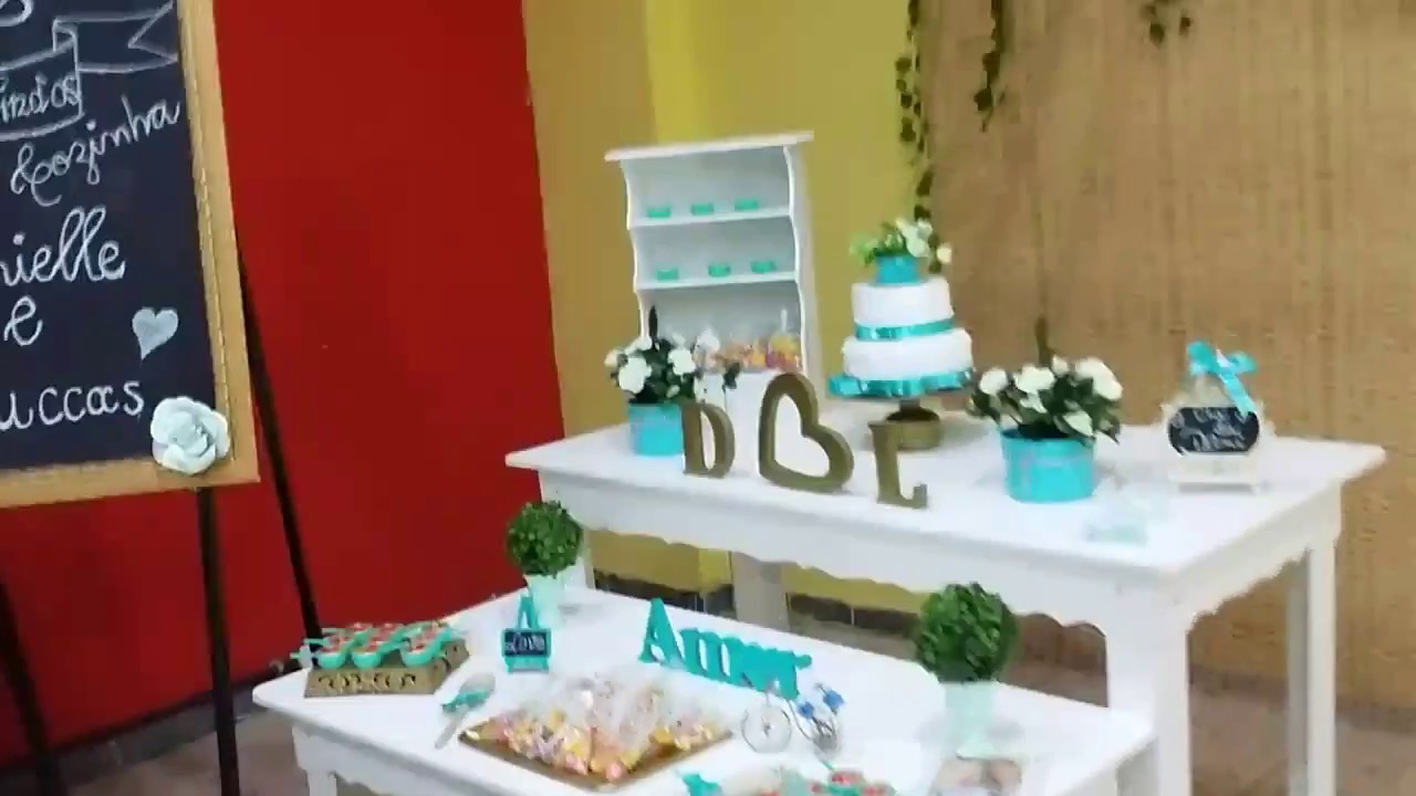 Decoração  de Chá  de cozinha.