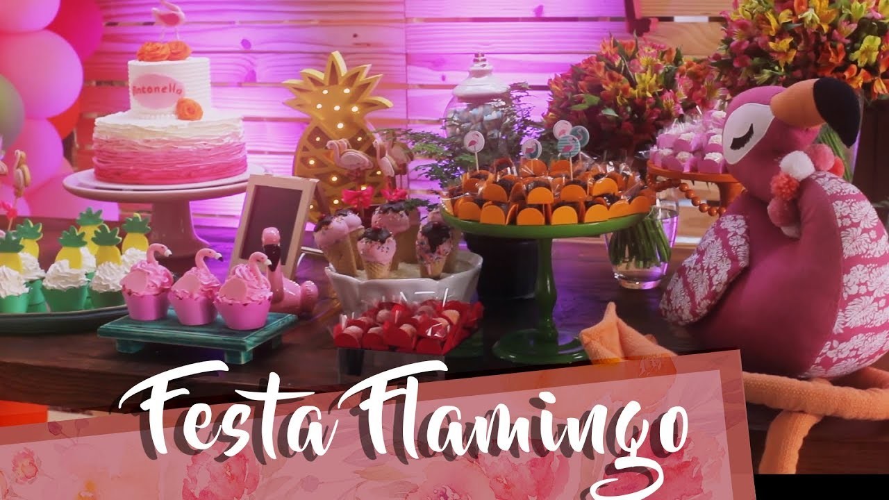 Decoração Festa Flamingo e Abacaxi - por Patricia Junqueira