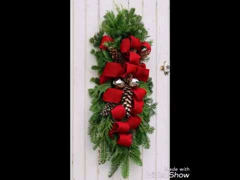 Decoração natalina para porta. Ideias do pinterest