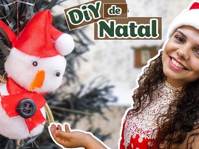 DIY: Boneco de neve de pompom | Ingrid Aurélio #TemNaCelga