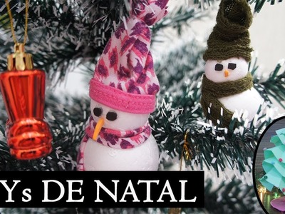 DIY Especial de Natal #1 ????⛄???? Pinheirinho + Bonecos de Neve + Mini Árvore de Natal